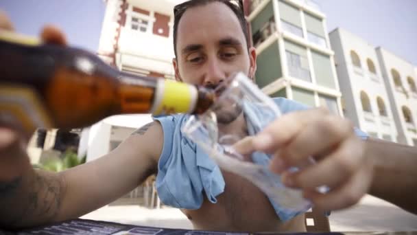 Die Birra Dura Binge Drinking Marsaxlook Malta — Video Stock