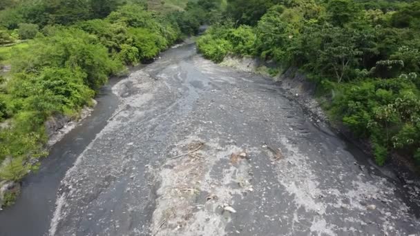 Orilla Seca Del Río Colombia — Vídeo de stock