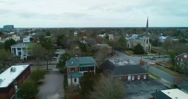 Buurt Kleine Stad Wilmington North Carolina — Stockvideo