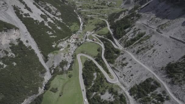 Opisowe Wideo Drona Przedniej Płaszczyzny Posuwające Się Górę Przełęczy Gwiezdnej — Wideo stockowe