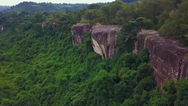 Tropische Jungle Rond Kulen Mountain Phnom Kulen National Park Bij — Stockvideo