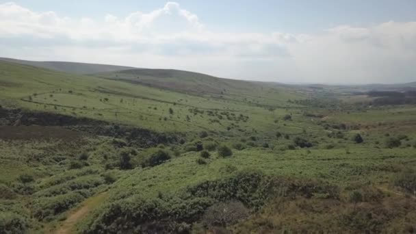 Luchtfoto Onbedorven Heuvellandschap Het Zuiden Van Engeland — Stockvideo