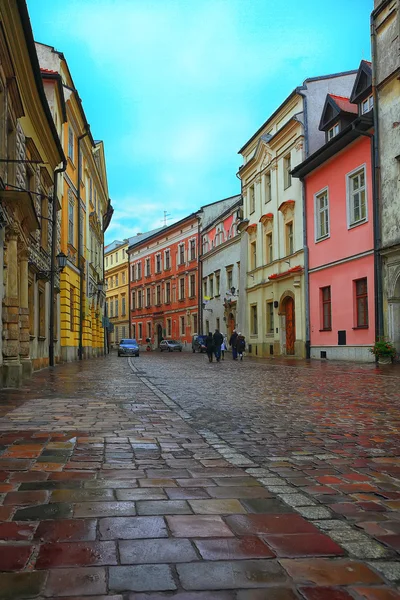 Cracovia - El centro histórico de Polonia, una ciudad con un antiguo arquitecto — Foto de Stock