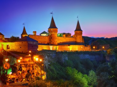 Ay ışığı gece Castle