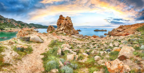 Fantastický Pohled Oblíbenou Destinaci Costa Paradiso Malebná Pevnina Středozemního Moře — Stock fotografie