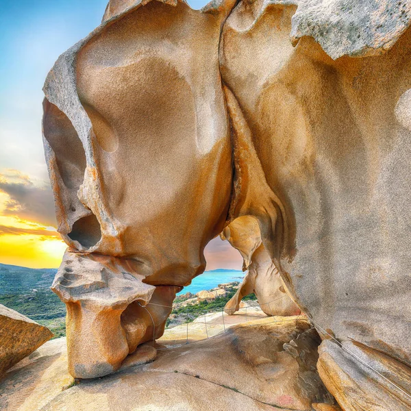 Magnífica Vista Sobre Popular Destino Viaje Bear Rock Roccia Dellorso — Foto de Stock