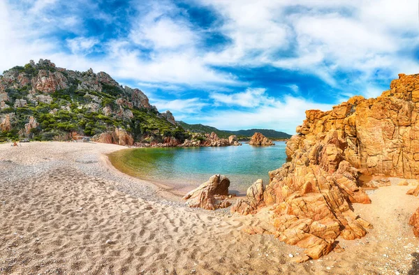 科斯塔帕拉蒂索度假胜地的李哥西海滩风景美极了 地中海的风景如画的海景 Costa Paradiso Province Sassari Sardinia Italy Europe — 图库照片