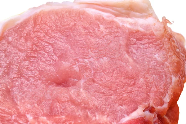 Stück frisches Schweinefleisch Nahaufnahme — Stockfoto