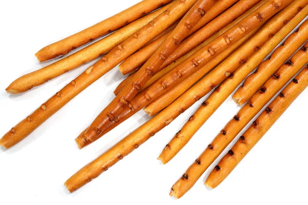 Geïsoleerde breadsticks op wit — Stockfoto