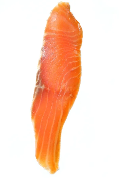 Pedaço de salmão em branco — Fotografia de Stock