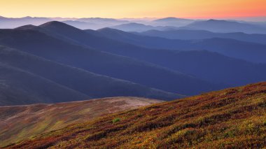 mountaines güzel sunrise