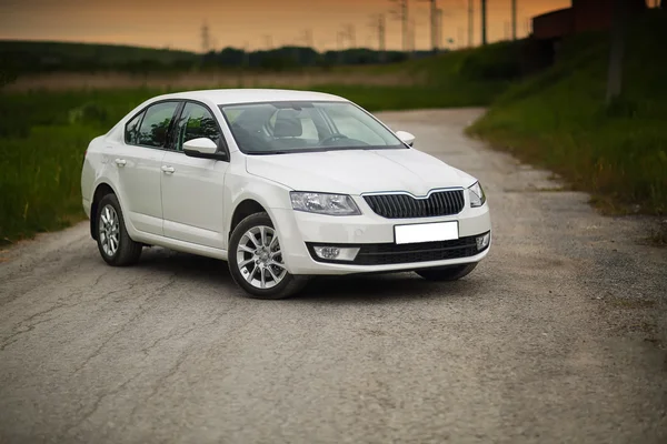 Front-side view of a car — Stock Photo, Image