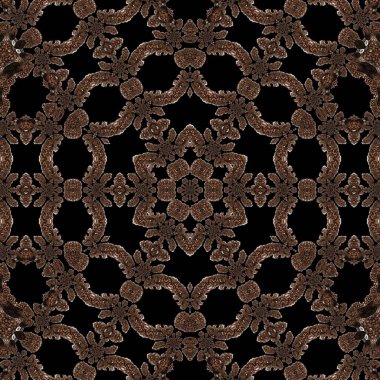 Duvar kağıdı ve tema için arkaplan desen tasarımı. İç dekorasyon fikri. Yeni moda nakış ve batik konsepti. Mozaik zemin. Tişört için baskı işi