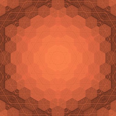 Arka plan için mistik desen tasarımı. Web sitesi için 3D illüstrasyon sanatı, kullanıcı arayüzü teması, kapak fotoğrafı, iç dekorasyon fikri, duvar resmi, nakış ve batik kavramı için duvar kağıdı