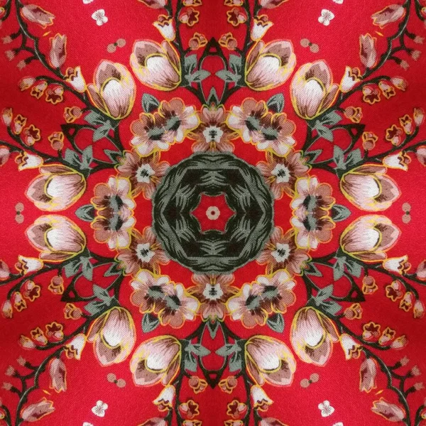 Absztrakt Minta Háttérben Hímzés Batik Design Koncepció Illusztráció Művészet Honlapon — Stock Fotó