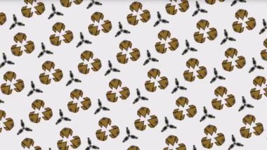 Hareket eden parçacıklar arka planda akıyor. Canlı duvar kağıdı, ekran koruyucu, tanıtım ve reklam panosu için animasyon duman videosu. Flaş haber, ürün tanıtımı ve logo için uygun