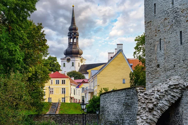 Quartiere Toompea Tallinn Con Cattedrale Santa Maria — Foto Stock