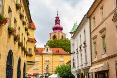 Picturesque streets of the city of Ptuj in northern Slovenia