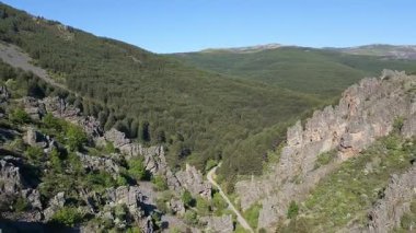 Strange rock formations in the high mountains of central Spain, Somosierra