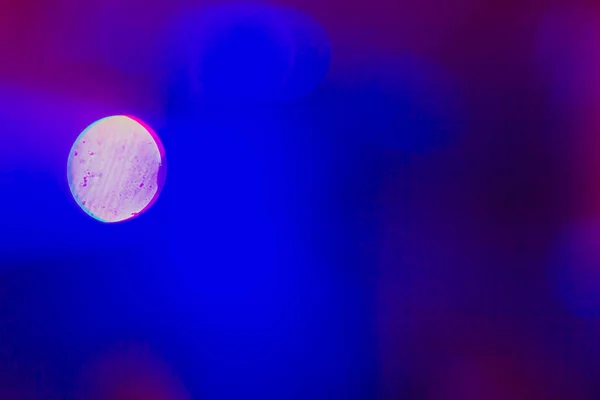 Wazige Achtergrond Met Blauwe Bokeh Van Laserlicht Discolampen — Stockfoto