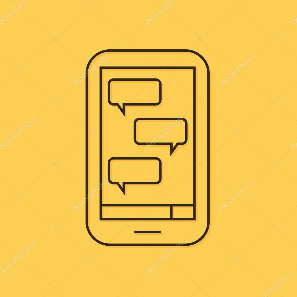 空白のメッセージ ボックス線形アイコン イラストとモダンなベクトルの携帯電話 Sms チャットします ストックベクター C Cosmic Pony 空白のメッセージ ボックス線形アイコン イラストとモダンなベクトルの携帯電話 Sms チャットします ストックベクター C Cosmic Pony