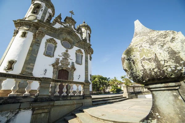 Sao Francisco de Assis kerk in Sao Joao Del Rey — Stockfoto