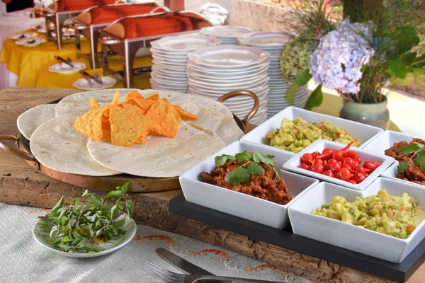 Reihe mexikanischer Speisen — Stockfoto