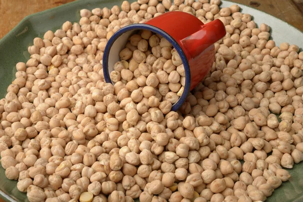 Chickpeas or Garbanzo Beans — Stock Photo, Image