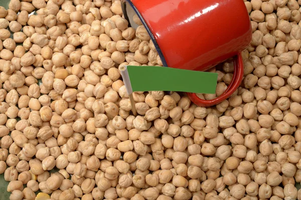 鹰嘴豆或与利比亚国旗的鹰嘴豆 — 图库照片
