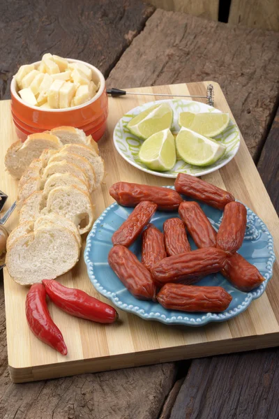 Portuguese Sausages board — Stock Photo, Image