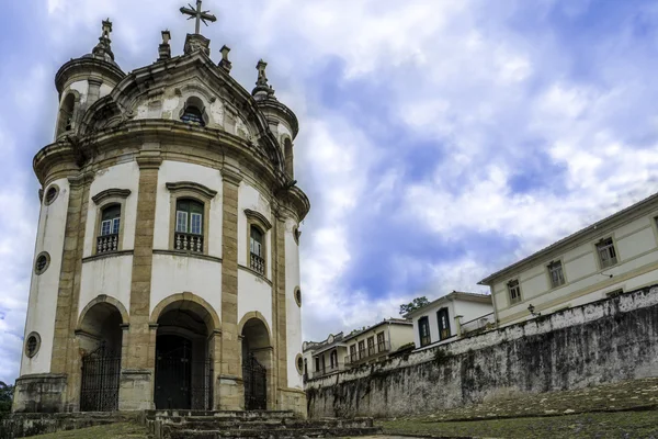 Igreja Barroca - Cidade Histórica de Ouro Preto (UNESCO World Herit — Fotografia de Stock