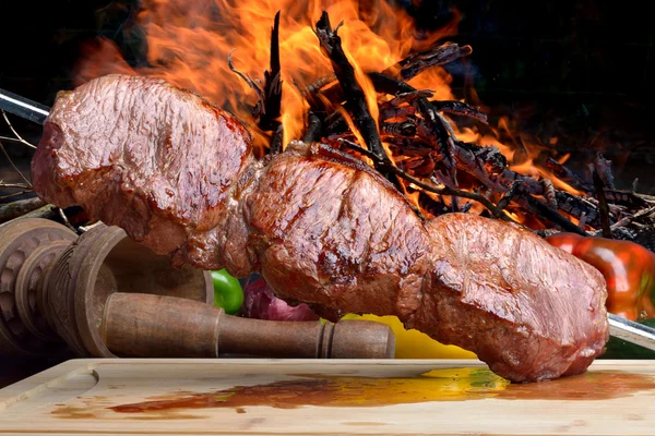 Kjøtt, brasiliansk grillmat – stockfoto