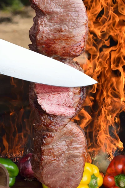 Carne, Barbacoa Brasileña — Foto de Stock