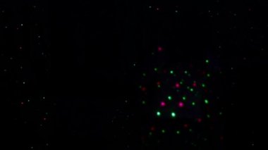 Dancing silhouette in laser rays
