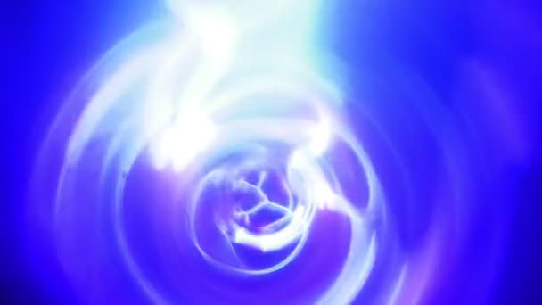 Sfondo blu viola fulmine e plasma incandescente loop — Video Stock