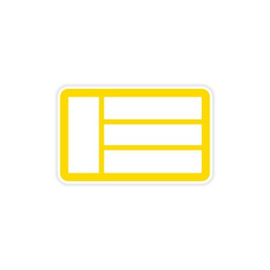 şık kağıt etiket beyaz arka plan Emirlikleri bayrağı