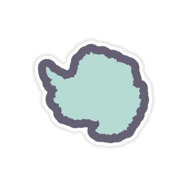 Kağıt etiket beyaz arka planda Arctic göster