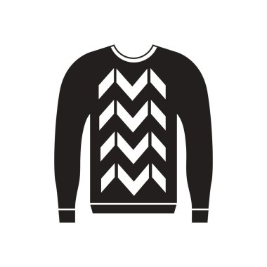 Düz kutsal kişilerin resmi içinde siyah ve beyaz erkek kazak