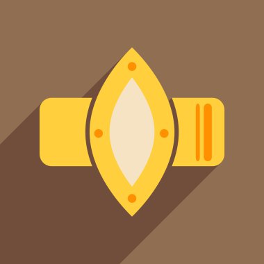 Kadınlar uzun gölge düz simgesiyle saatler