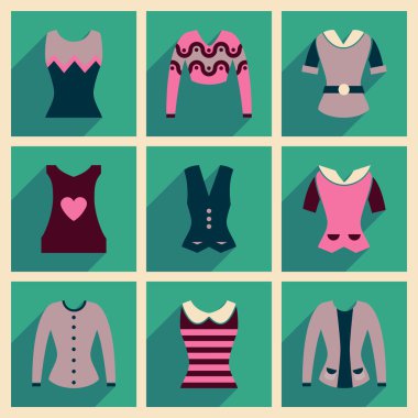 Düz kutsal kişilerin resmi ile uzun gölge Bayanlar Bluzlar kavramı