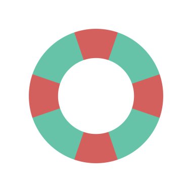 Düz web simgesi beyaz arka planda Lifebuoy