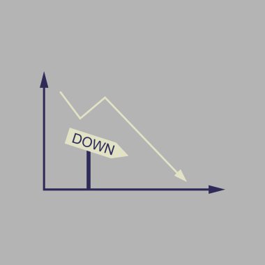 Şık arka plan düşen grafik üzerinde düz web simgesi