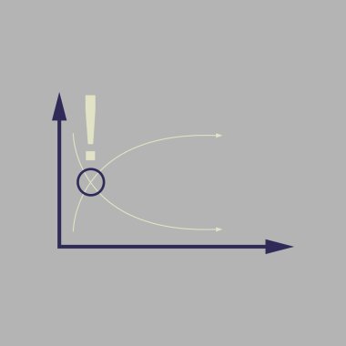 Şık arka plan ekonomi grafik üzerinde düz web simgesi