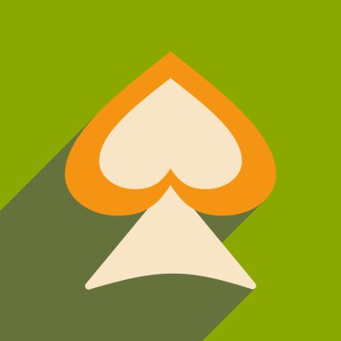 Düz gölge simgesi ve mobil uygulama ile en yüksek uygun