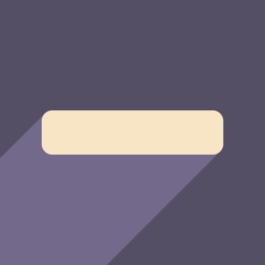 Düz gölge simgesi ve eksi mobil uygulama ile