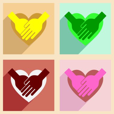 Düz gölge kavramı ve mobil uygulama seviyorum