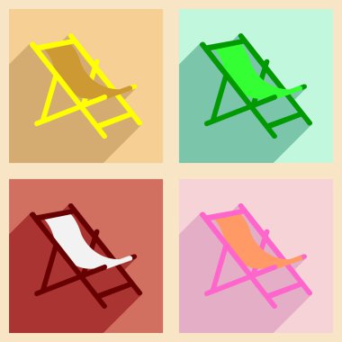 Düz gölge kavramı ve mobil uygulama şezlong