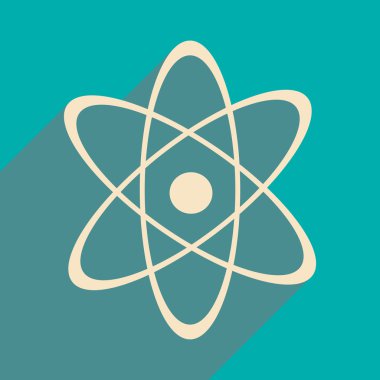 Düz gölge simgesi ve mobil uygulama fizik ile