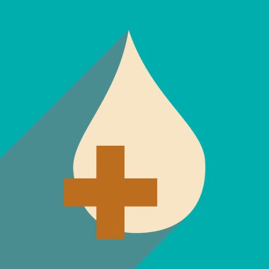 Düz gölge simgesi ve mobil uygulama açılan simgesi ile