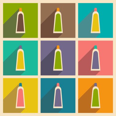 Düz gölge kavramı ve mobil uygulama el kremi ile